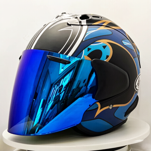 Casco VZ-RAM <span class=keywords><strong>Pedrosa</strong></span> Samurai Spirit Gold, Medio Casco para Motocicleta Todoterreno, Casco SZ-R VAS para Descenso, Carreras <span class=keywords><strong>de</strong></span> Montaña y Cross - Product Image 1