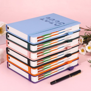 Tùy chỉnh A5 2026 Tây Ban Nha Tiếng Anh Lịch 365 ngày hàng ngày kế hoạch kinh doanh Quà tặng khuyến mãi Tạp Chí đàn hồi ban nhạc máy tính xách tay Nhật Ký - Product Image 1