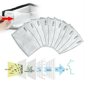 Cinco capas Pm <span class=keywords><strong>2</strong></span>,5 carbono activado tela No tejida derretir golpe de aire Pm2.5 filtro - Product Image 1