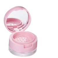 Yueshunxing vente en gros 3g 5g Mini emballage cosmétique à clapet Portable vide rose boîte de poudre en vrac avec miroir