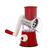 3-In-1 Plastic Handbediende Groentesnijder Trommel Aardappel Shred Schaafmachine Voor Keukengebruik Voor Thuisgebruik