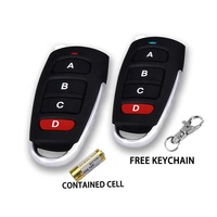 Venta directa de fábrica 433Mhz 4 canales tipo clon duplicado control remoto inalámbrico puerta de garaje control remoto