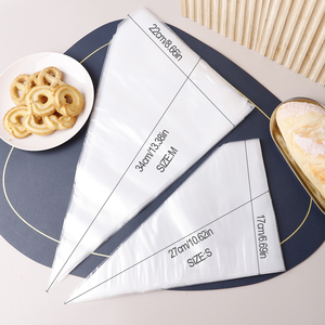 100 pièces de poches à douille jetables en plastique de 10 pouces, antidérapantes, pour la décoration de gâteaux et de crèmes, accessoires de pâtisserie - Product Image 4