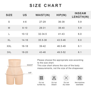 Hexin Seamless Bbl Shorts Cintura alta Hip Enhancer Body Shaper Bragas Pantalones cortos Muslo más delgado con cremallera Entrepierna - Product Image 5