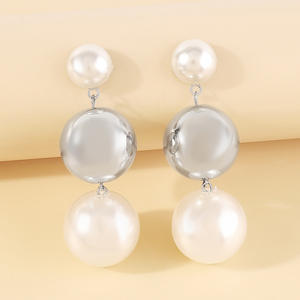 Novità Estate 2023: Orecchini in Argento con <span class=keywords><strong>Perle</strong></span> Esagerate per Donne, Collane Choker Personalizzate con Grandi <span class=keywords><strong>Perle</strong></span> - Product Image 5