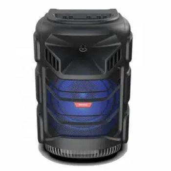 12 Inch Super Bass High Power Round Party Box Hot Digital Amplified Mobile Portable Speaker with Led Flash Disco Ball Light