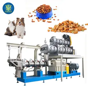 Automatische Produktions linie für Hund und Katze Trocken futter Welpen Haustier Hundefutter Pellet Herstellung Maschine