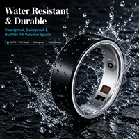 Bague connectée en acier inoxydable, suivi du sommeil, moniteur de fitness, contrôle par application, analyse de santé IA, compatible Android/iOS, étanche IP68, magnétique