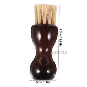 Custom Logo Sisal Handheld Wood Handle Shoe <strong>Brush</strong> Footwear Polish <strong>Paste</strong> <strong>Brush</strong> Shoe Shine Applicator Cleaning Polishing <strong>Brush</strong> - Product Image 2