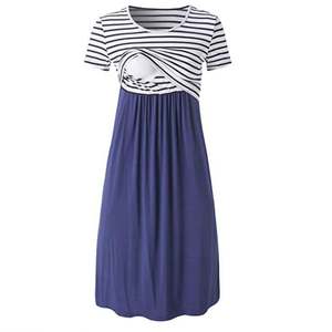 2020 en gros Personnalisé Nouvelle arrivée D'allaitement Maternité <span class=keywords><strong>Vêtements</strong></span> D'allaitement Enceinte Allaitement Robe Premama Porter Des <span class=keywords><strong>Vêtements</strong></span> - Product Image 1