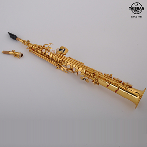 L'école et la bande choisissent le <span class=keywords><strong>saxophone</strong></span> <span class=keywords><strong>soprano</strong></span> de couleur de laque d'or de bon <span class=keywords><strong>prix</strong></span> de bonne qualité - Product Image 2
