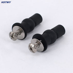 Tornillos de perno de <span class=keywords><strong>bisagra</strong></span> Fijaciones de <span class=keywords><strong>asiento</strong></span> de <span class=keywords><strong>inodoro</strong></span> Fijar tuercas superiores de goma expansibles Tornillos Montaje <span class=keywords><strong>Asiento</strong></span> Hardware Kit de piezas de repuesto - Product Image 3