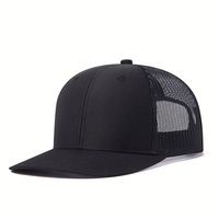 Gorra de malla transpirable de color sólido estilo 112, ligeramente curvada, para camionero, con logotipo.