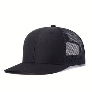 Spot Goods 112 Style Solid Color Breathable Slightly Curved Mesh Cap <strong>Truck</strong> Driver Trucker Hat With <strong>Logo</strong> - Product Image 3