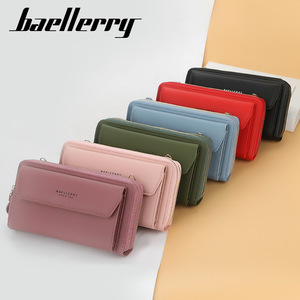 กระเป๋าโทรศัพท์สะพายข้างสำหรับผู้หญิง Baellerry สีชมพูอ่อน ปิดด้วยซิป ทรงสี่เหลี่ยมแนวนอน ใช้ได้ทุกวัน - Product Image 4