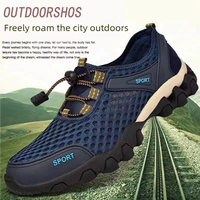 Chaussures de sport décontractées de luxe pour hommes, nouvelle collection d'été, respirantes, en maille, à semelle souple, pour la randonnée en extérieur