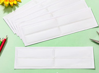 Pochettes transparentes en PVC souple pour pare-brise de voiture, vinyle d'index, carton autocollant, étiquette de prix, porte-carte, permis de billet