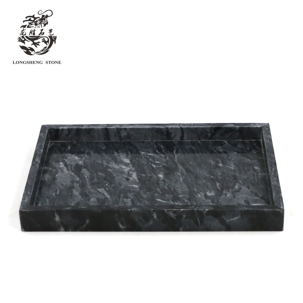 Natural Marble Cheese Tray Board Stone Plate for Kitchen Parties