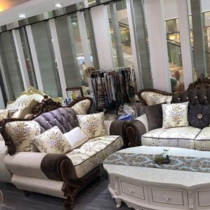 Divano in spugna ad alta densità con gambe in legno massello, Set divano con struttura in legno massello Premium - Product Image 5