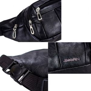 Mochila Deportiva Multifuncional Vintage de Cuero PU para Viaje, Ligera, Impermeable, con Cinturón para Correr, para Hombre y Mujer, Color Negro - Product Image 4