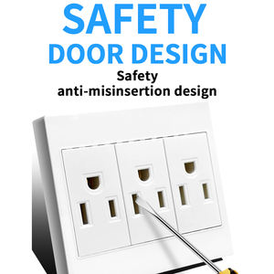 Verschillende Modellen Triple Universal Us Thailand Italiaanse Brazilië Wandcontactdozen Licht/Snelheidsregeling Schakelaar Home Office Decoratie - Product Image 6