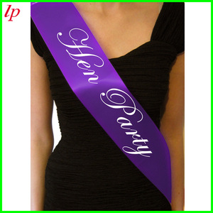 Banda de satén morado de una sola capa para futura novia, accesorio para despedida de soltera - Product Image 2