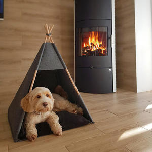 Tienda plegable de madera para mascotas, caseta para gatos, yurta, casa para perros - Product Image 2