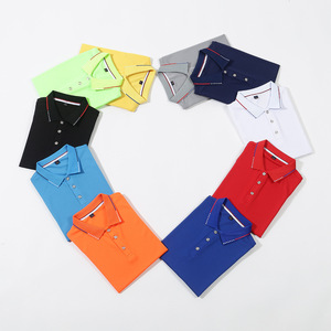 Men Women Short-sleeved Quick-drying T-shirt Advertising Shirt Embroidery Printing LOGO Custom Workwear Polo Shirt