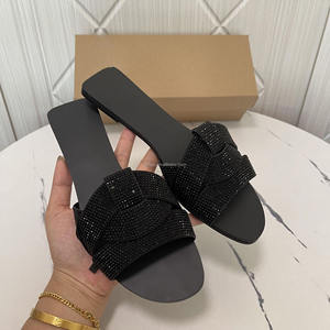 QuiteS estate nuove <span class=keywords><strong>scarpe</strong></span> da donna 2024 oro sandali bassi con strass per il tempo libero sandali bassi da spiaggia - Product Image 4