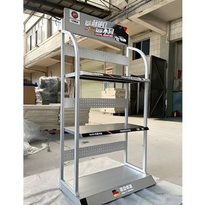 Étagère métallique <span class=keywords><strong>automobile</strong></span> écologique moderne vitrine sur pied pour épicerie de lubrifiant pour huile de moteur - Product Image 4