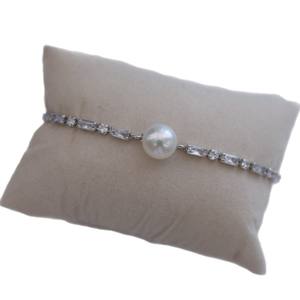 Zhuji 14k Gold Inlaid Zircon <b>Freshwater</b> <b>Pearl</b> <b>Bracelet</b> High Brightness Full <b>Pearls</b> Adjustable 9-9.5mm Fine Charm <b>Bracelet</b> - Product Image 5