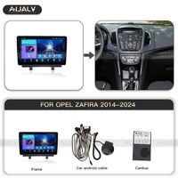 Nouveau modèle 9 pouces cadre de voiture fascia pour OPEL zafira 2014-2024 Matten noir avec câble Canbus boîte décodeur tête unité panneau Kit