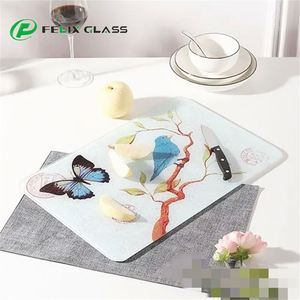 บอร์ดตัดกระจกเทมเปอร์ทรงสี่เหลี่ยมขนาด28*38ซม. การออกแบบเปล่าสำหรับอุตสาหกรรมโรงแรมใช้ไฟตกแต่งบ้าน - Product Image 5