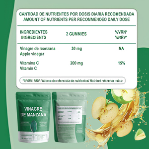 Poudre de vinaigre de cidre de pomme favorisant une digestion saine <span class=keywords><strong>sans</strong></span> édulcorants ajoutés pour un bien-être naturel - Product Image 3