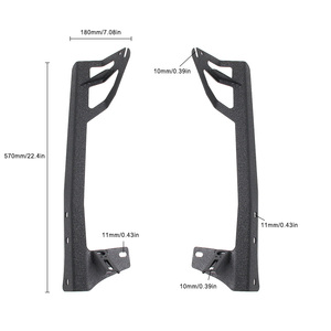 Kính chắn gió gắn Chân đế cho 50 inch Led <span class=keywords><strong>Light</strong></span> <span class=keywords><strong>Bar</strong></span> và Pod ánh sáng, ánh sáng <span class=keywords><strong>bar</strong></span> gắn kết Tương thích với Jeep JK 2007-2018 - Product Image 4