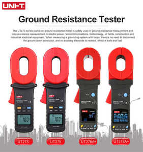 UNI-T UT276A + UT278A + dijital kelepçe zemin direnç test aleti 1% doğruluk 30A LCD 0-1200 çene kaçak akım dedektörü 6-Month - Product Image 6