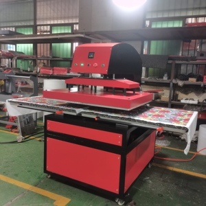 Nouvelle presse à chaud à plat automatique à sublimation à une station avec tiroir coulissant pneumatique de <span class=keywords><strong>grande</strong></span> <span class=keywords><strong>taille</strong></span> pour tissus textiles - Product Image 5