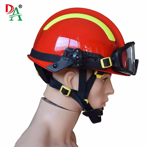 <span class=keywords><strong>Casque</strong></span> de <span class=keywords><strong>pompier</strong></span> personnalisé OEM 2024, modèle <span class=keywords><strong>F2</strong></span>, rouge et jaune, en polyéther, pour les secours, anti-impact, anti-perforation - Product Image 3