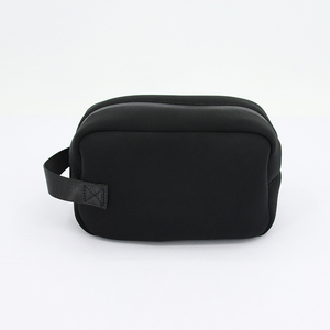 Bán buôn biểu tượng tùy chỉnh xách tay sinh thái Đen <span class=keywords><strong>Neoprene</strong></span> Pouch trang điểm Túi mỹ phẩm với dây kéo - Product Image 6