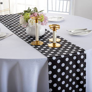 Gestreifter Tisch läufer Satin Elegante klassische Bankett tischdecke Tee tisch Schuhs chrank bezug Stoff betttuch - Product Image 3