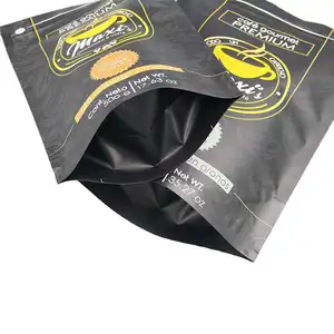 Custom Resealable Coffee Bean Stand Up Pouches Coffee Tea Bag Edible Food Dry Fruits Coffee Bag