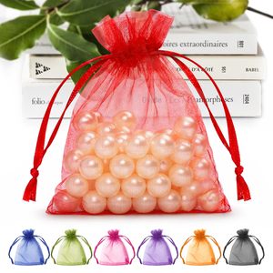 Sacchetti <span class=keywords><strong>in</strong></span> Organza Bianchi di Varie Dimensioni, Buste Regalo <span class=keywords><strong>in</strong></span> Colori Misti Pronte per la Spedizione, 3x4 - Product Image 6