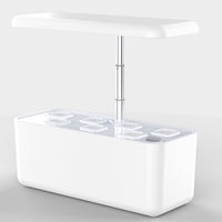 Système de culture hydroponique intelligent pour plantes aromatiques d'intérieur à 7 compartiments, avec lumière de croissance LED, réservoir d'eau de 5 L, jardinière électronique pour la maison et la cuisine
