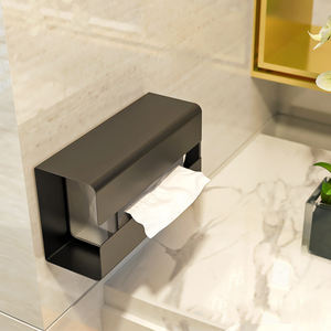 Hot Bán Hàng Kim Loại Nhà Bếp Chủ Hình Chữ Nhật Khăn Ăn Hộp Phòng Tắm Tường Núi Giấy Vệ Sinh Từ Mô Lưu Trữ Kệ - Product Image 4