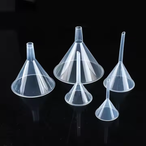 Venda quente Laboratório Funil PP Plástico Mini Perfume Transparente Dispensação Triângulo Cone Funil - Product Image 1