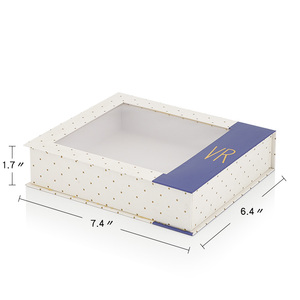 Handmade High Scatola Regalo With Pvc Windows Magnetic Lid Gift <b>Paper</b> <b>Box</b> for Clothing - Product Image 4