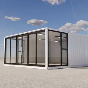 2023 Shandong nuevo diseño casas modulares prefabricadas baratas en Lahore pequeña casa recipiente Cafetería