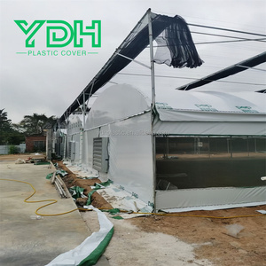 سقيفة بلاستيكية كبيرة مزدوجة الطبقة ، بيت دفيئة للحضانة ، غشاء شفاف HDPE & PE للاستخدام النباتي - Product Image 5