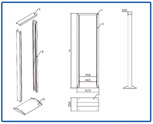 ตู้แร็คเซิร์ฟเวอร์แบบเปิด RC Series 27U ขนาด 19 นิ้ว 2 คอลัมน์ ผลิตจากเหล็ก SPCC สำหรับเครือข่าย - Product Image 6