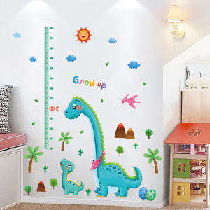 Autocollant mural de <span class=keywords><strong>chambre</strong></span> de bébé mesure de hauteur de <span class=keywords><strong>dinosaure</strong></span> de dessin animé - Product Image 3